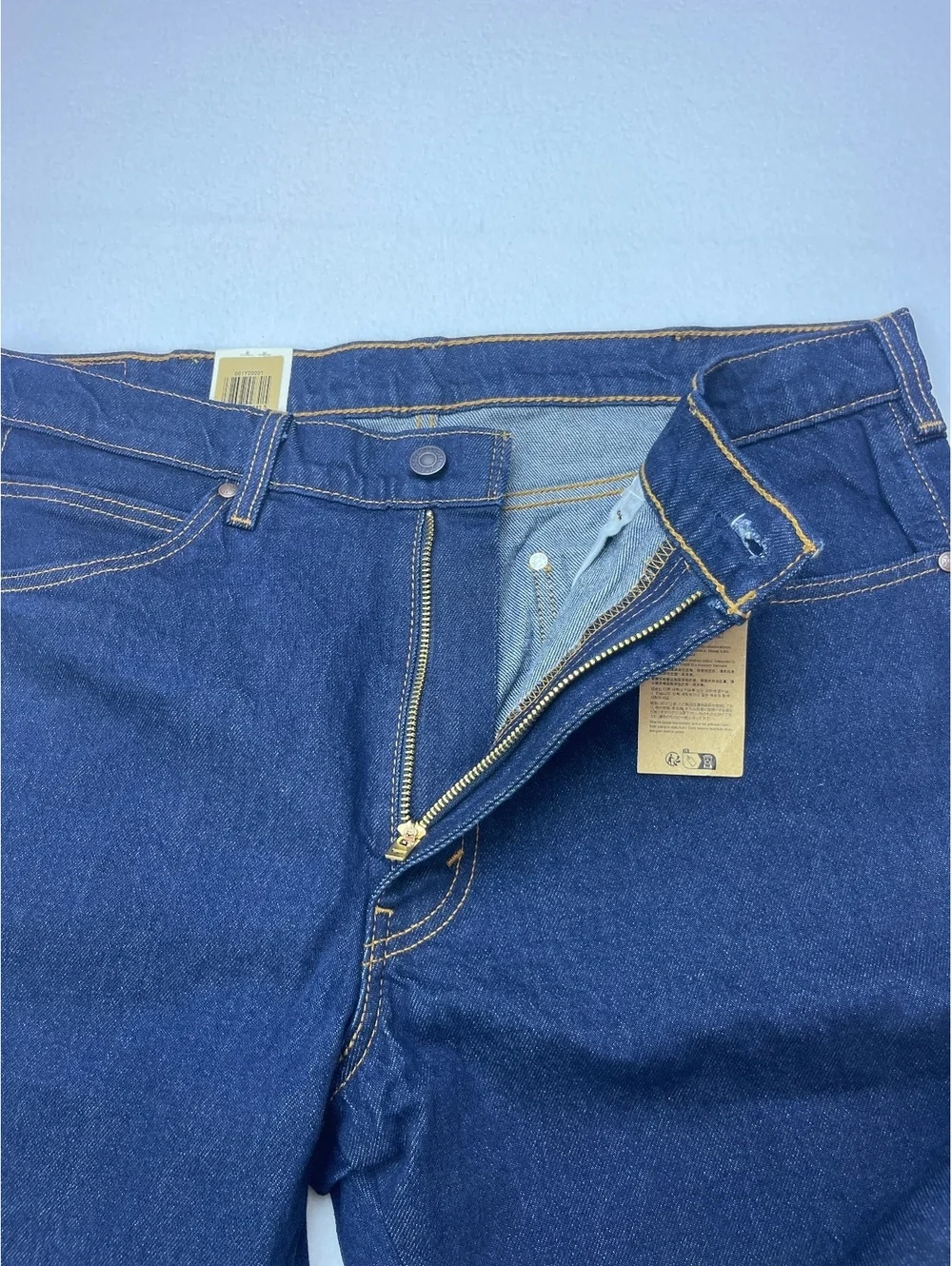 Levi's 557 Western Straight Stretch Jeans 36x29 Dark Blue Denim
